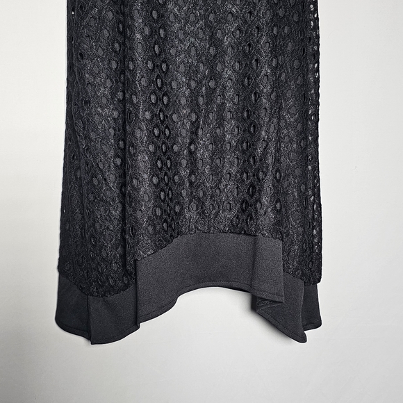 Simply vera short sleeve black layered top xs - Picture 3 of 6